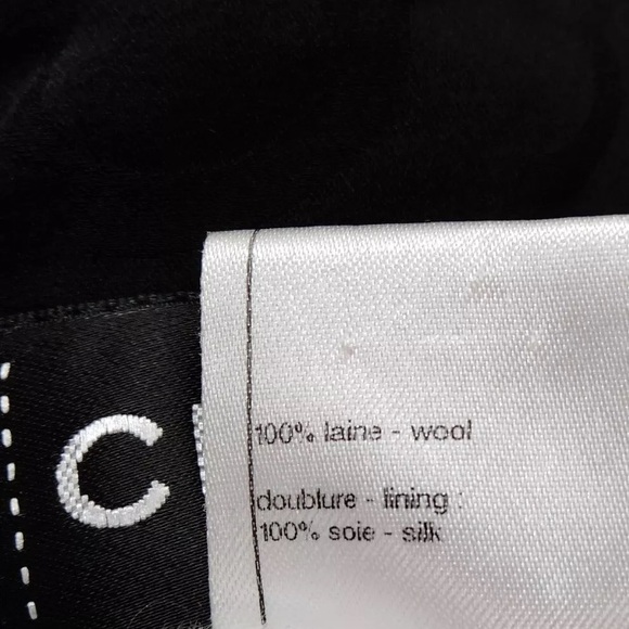 Chanel: Camellia Flower Bow Ribbon Tie Wool Dress (RARE) - Picture 11 of 16